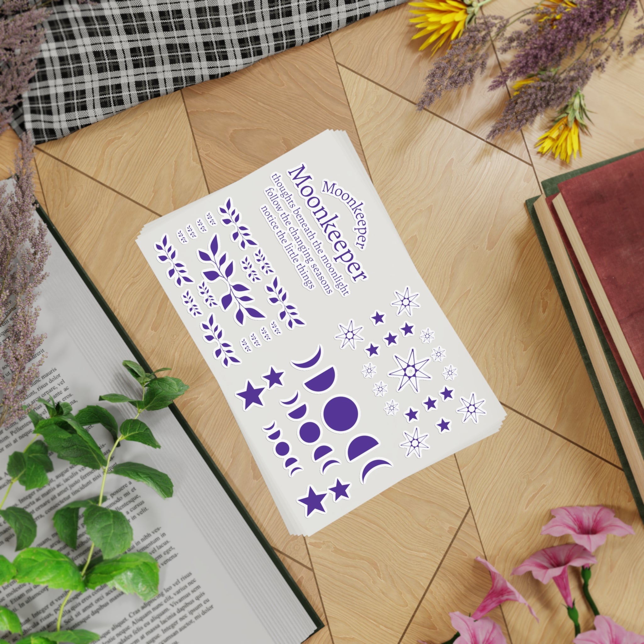 The Moonkeeper Sticker Sheet – 5 Sheet Set