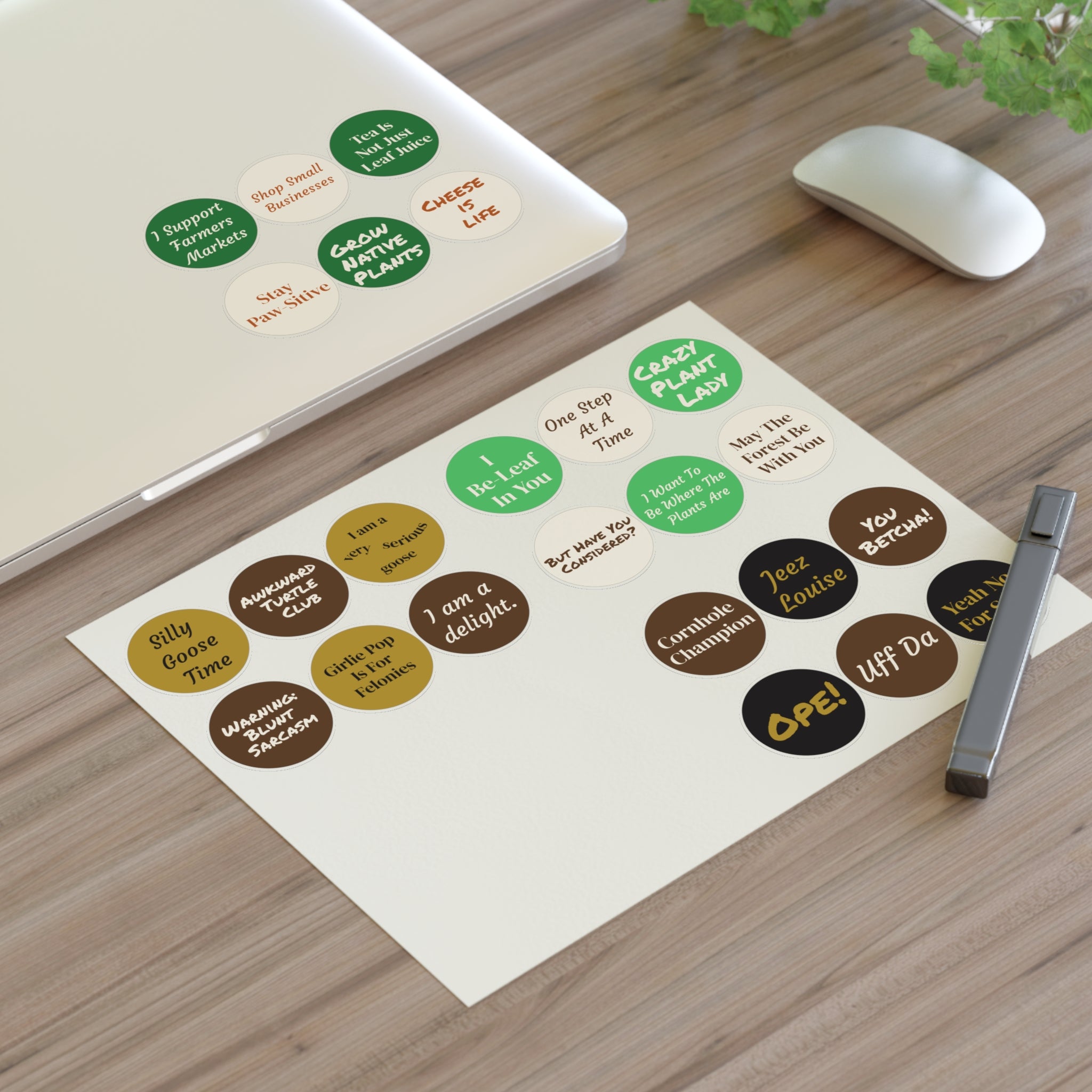 Funny Sticker Sheet – 24 Sassy & Cheeky Sayings