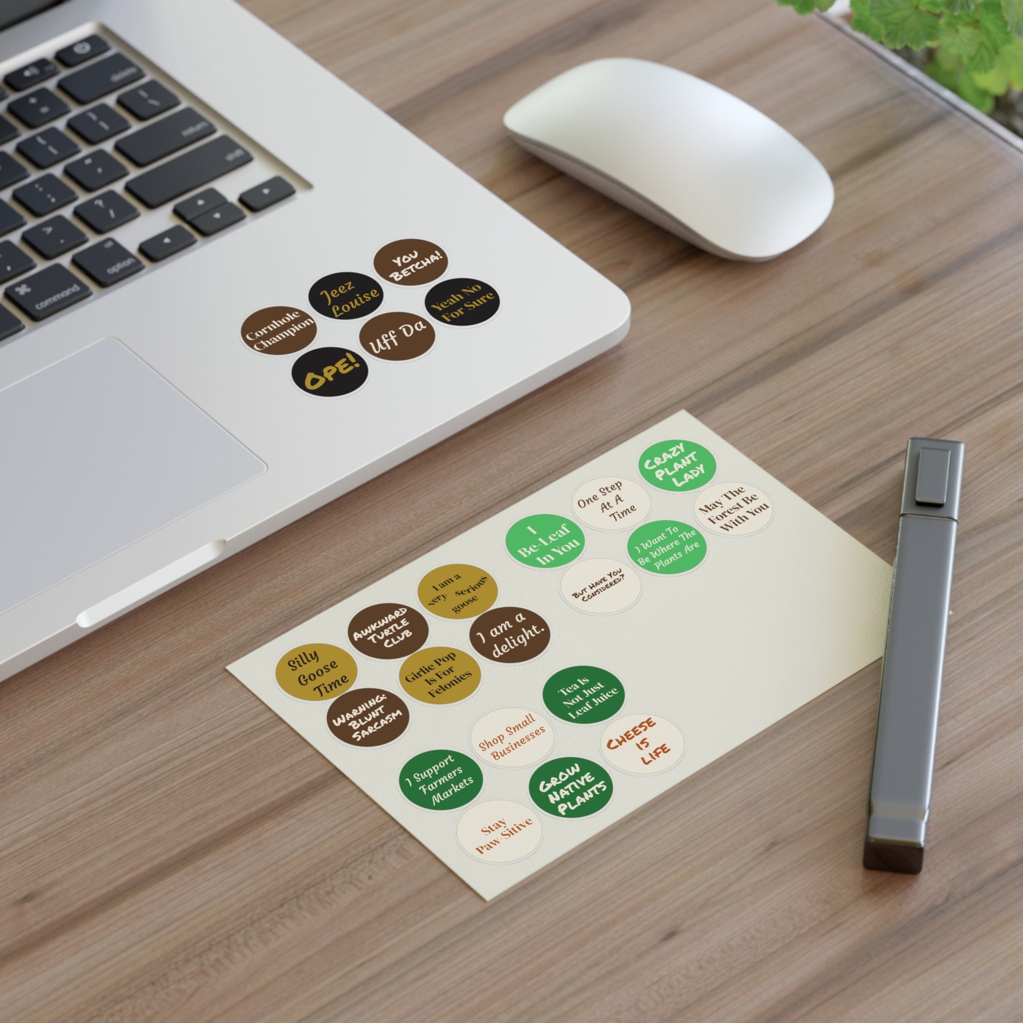 Funny Sticker Sheet – 24 Sassy & Cheeky Sayings