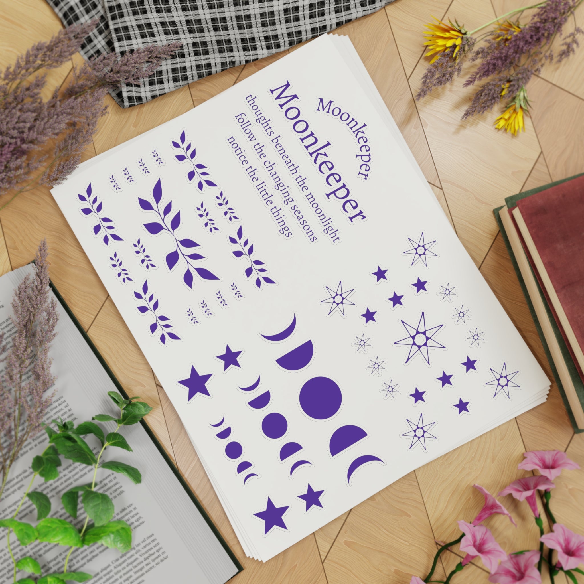 The Moonkeeper Sticker Sheet – 5 Sheet Set
