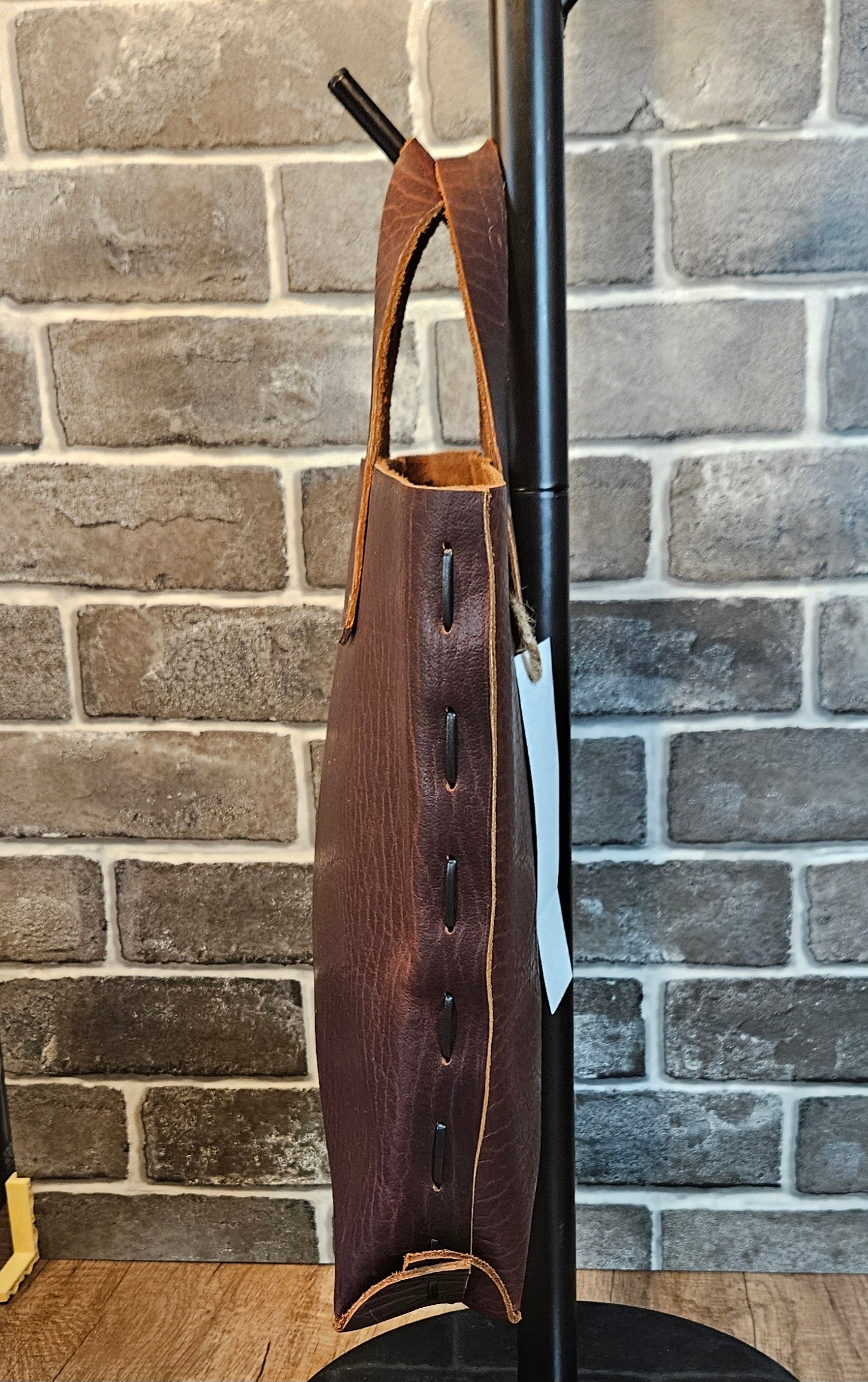 The Wildwood Bison Leather Tote - Brown