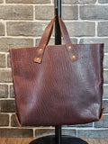 The Wildwood Bison Leather Tote - Brown