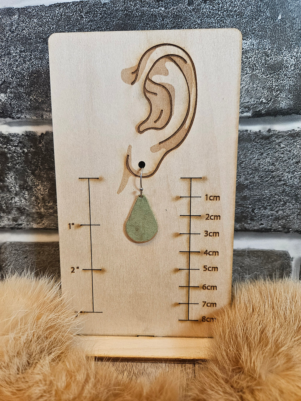 The Gilded Tide Teardrop Leather Earrings