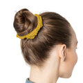 Yellow Seven Pointed Star Pattern Scrunchie | Boho Hair Accessory