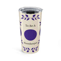 Moonkeeper Tumbler 20oz | Purple Crescent Moon Design