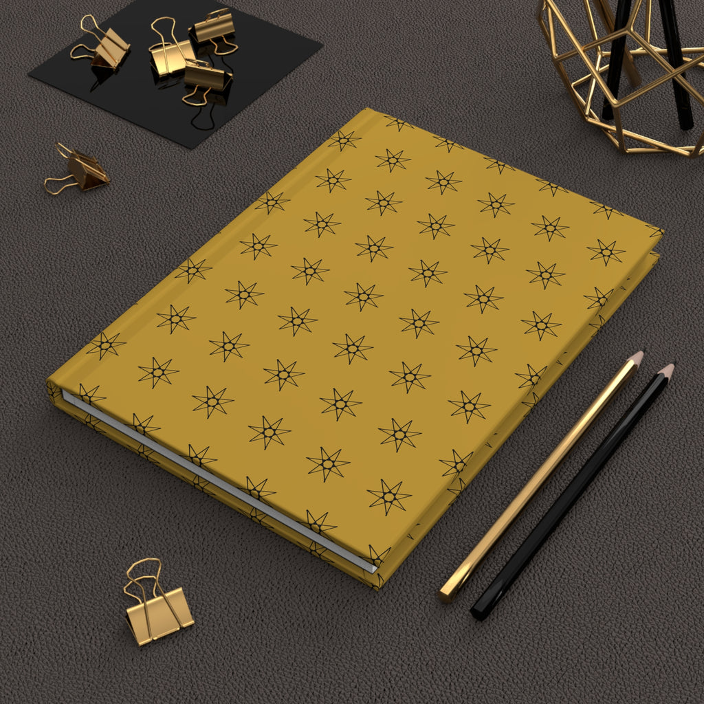 Starburst Yellow Hardcover Journal A5 | Matte
