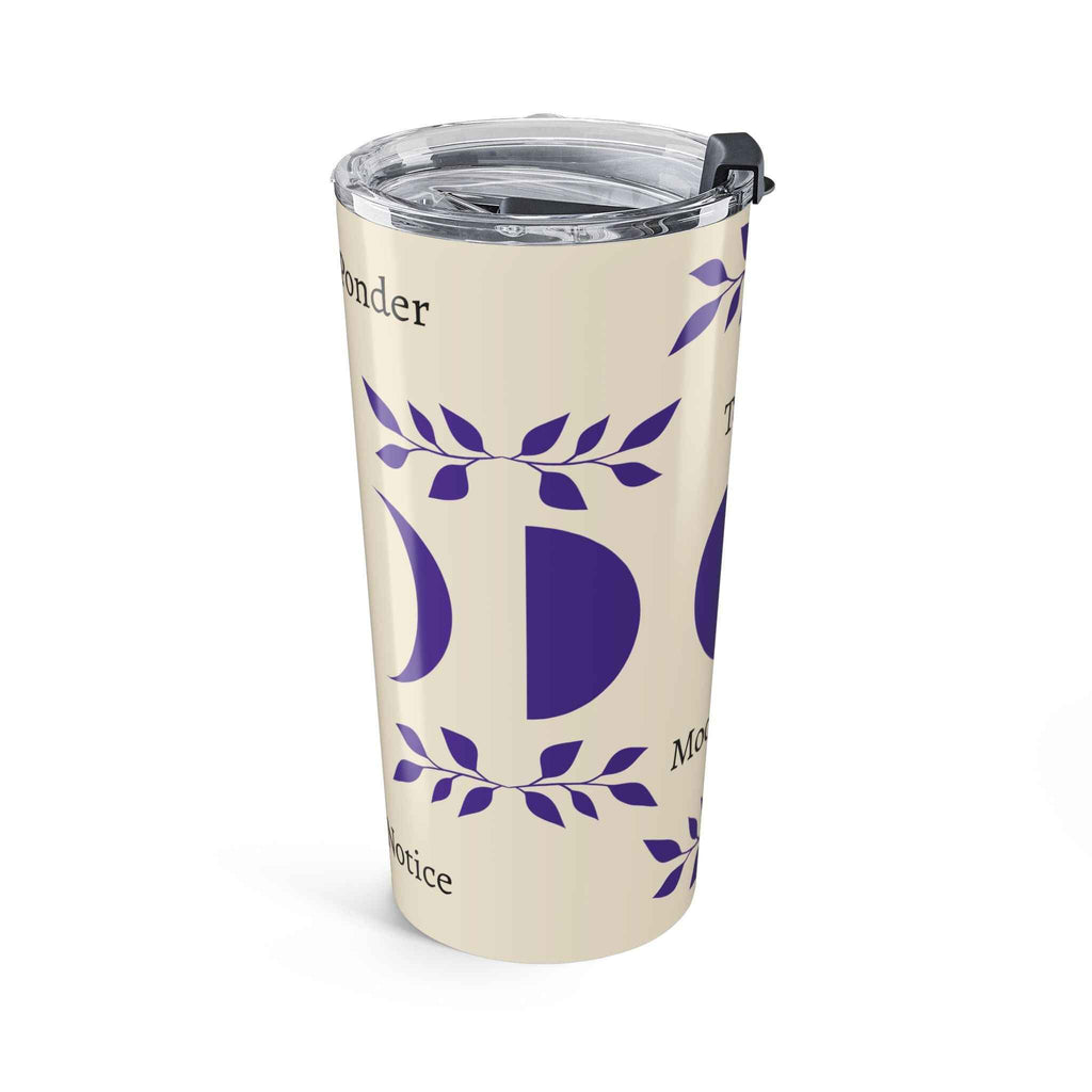 Moonkeeper Tumbler 20oz | Purple Crescent Moon Design