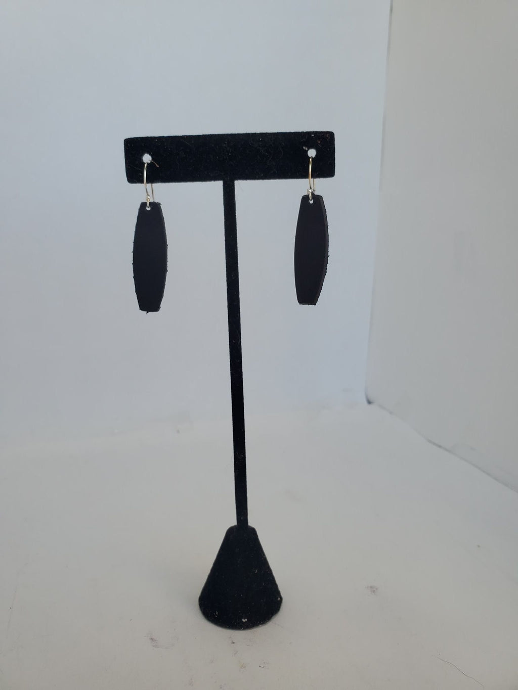 Black Leather Earrings
