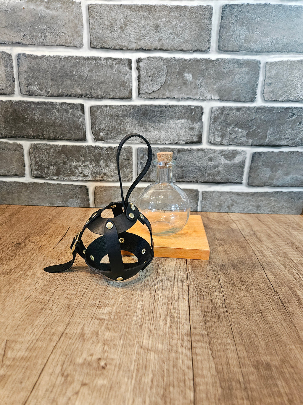 Handmade Leather Potion Bottle Belt Holster – Mini Dice Holder