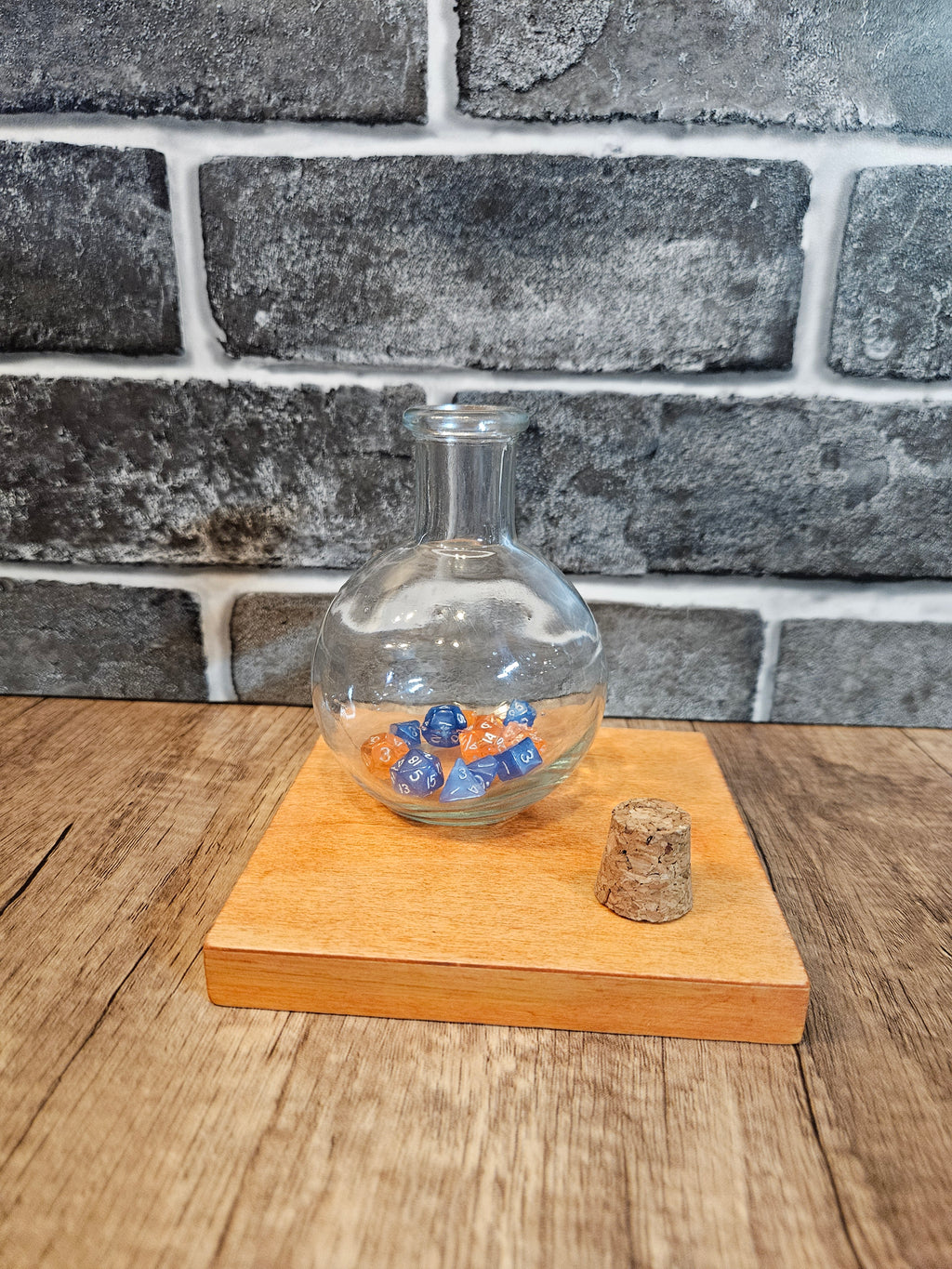 Handmade Leather Potion Bottle Belt Holster – Mini Dice Holder