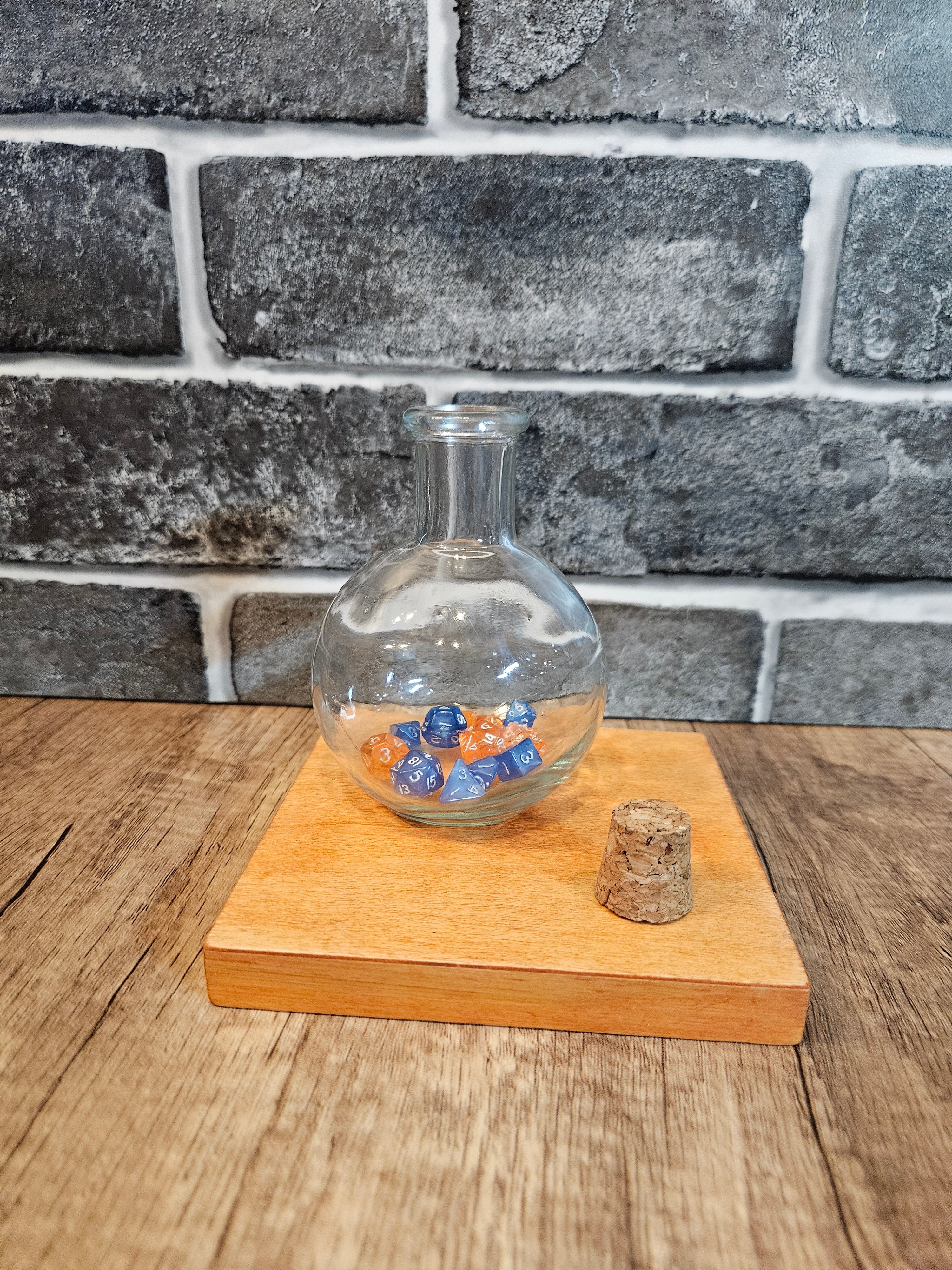 Handmade Leather Potion Bottle Belt Holster – Mini Dice Holder