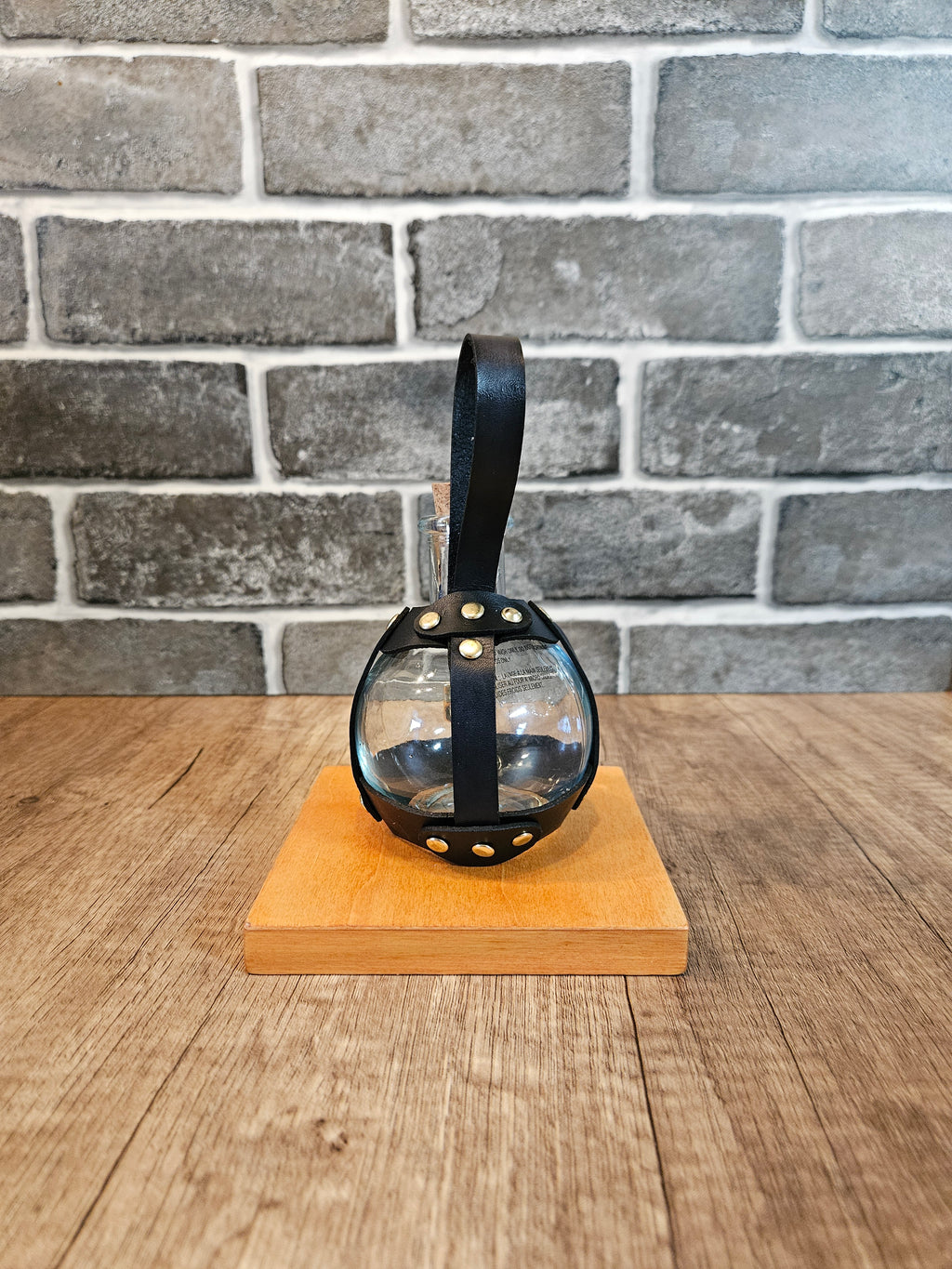 Handmade Leather Potion Bottle Belt Holster – Mini Dice Holder