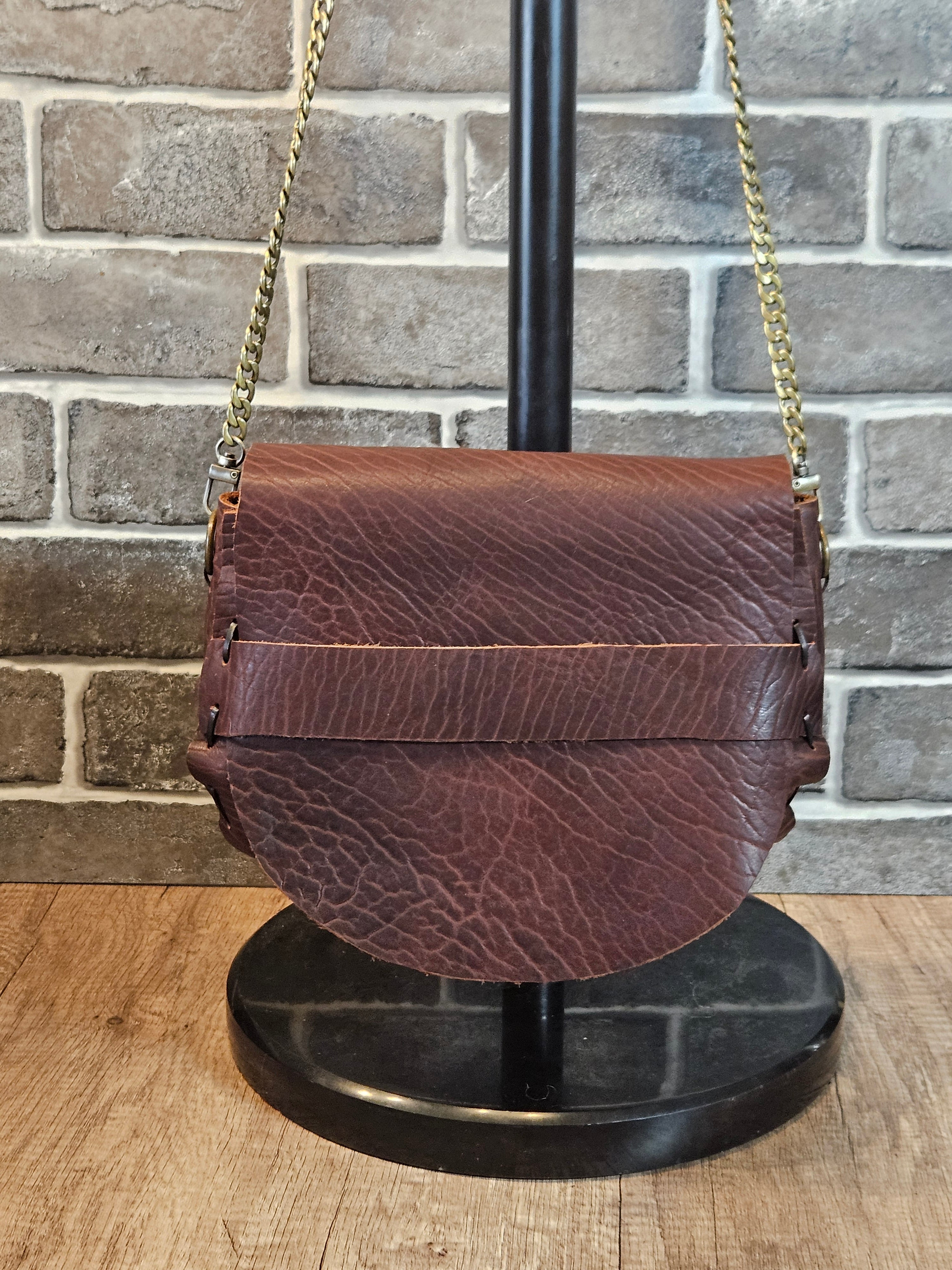 The Wildwood Crossbody - Brown Bison Leather