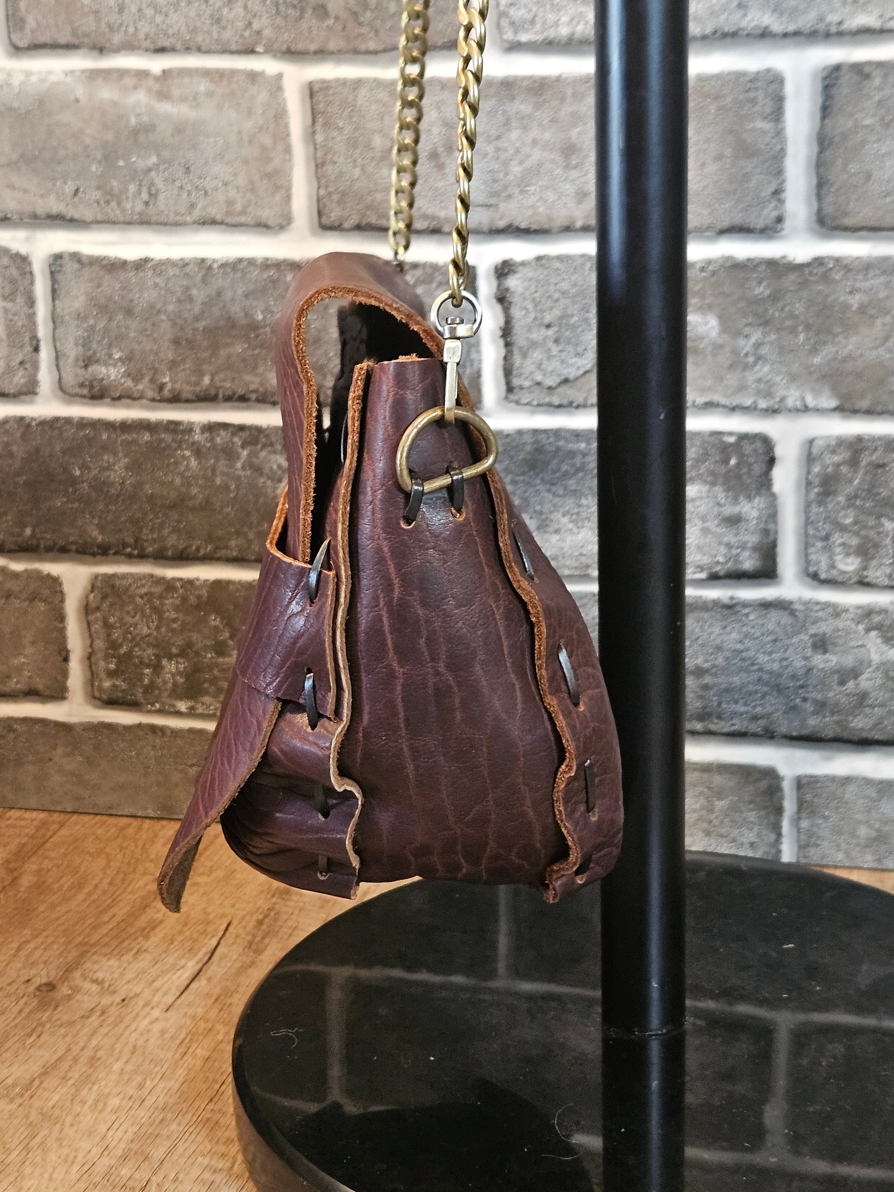 The Wildwood Crossbody - Brown Bison Leather