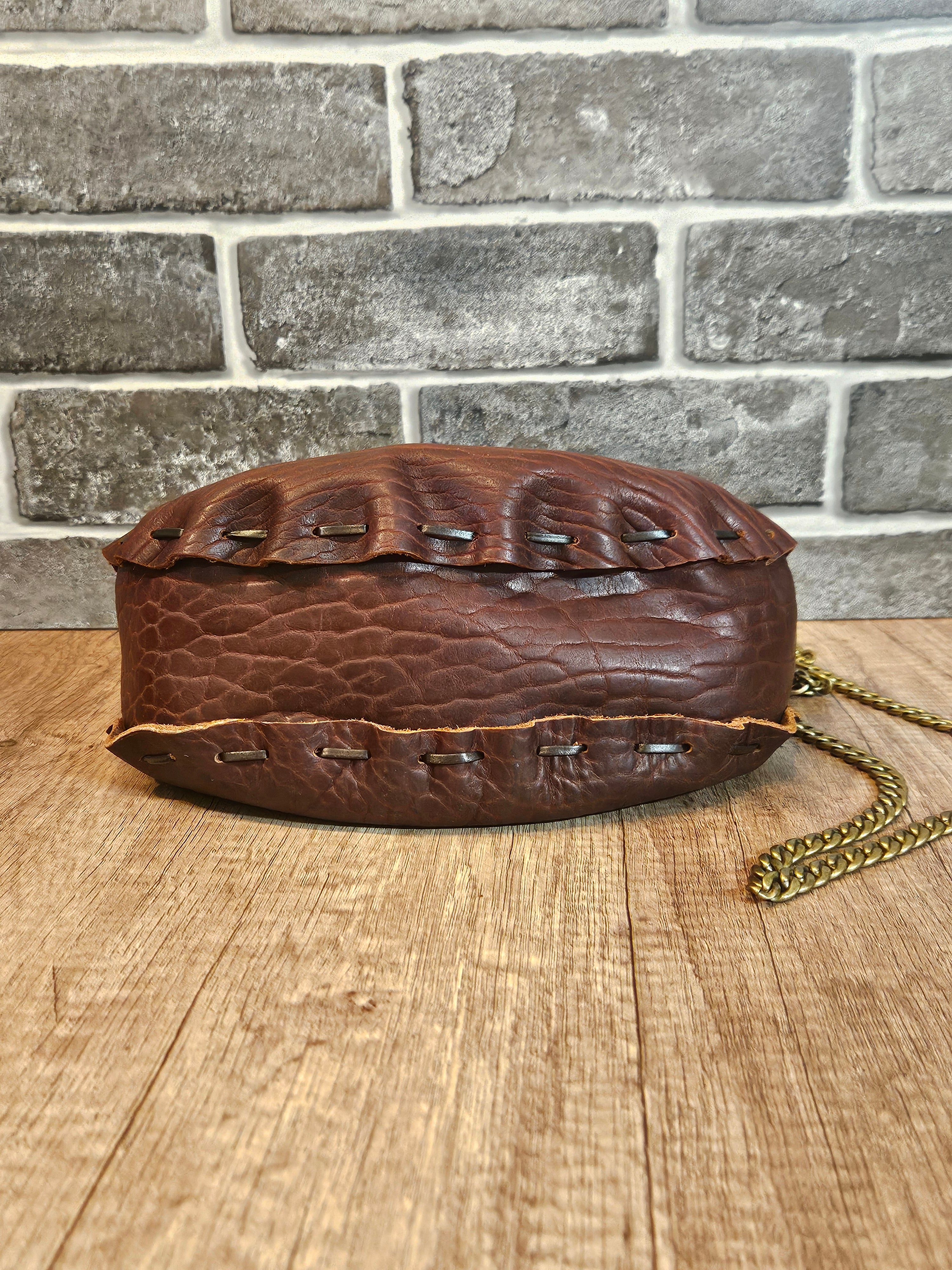The Wildwood Crossbody - Brown Bison Leather