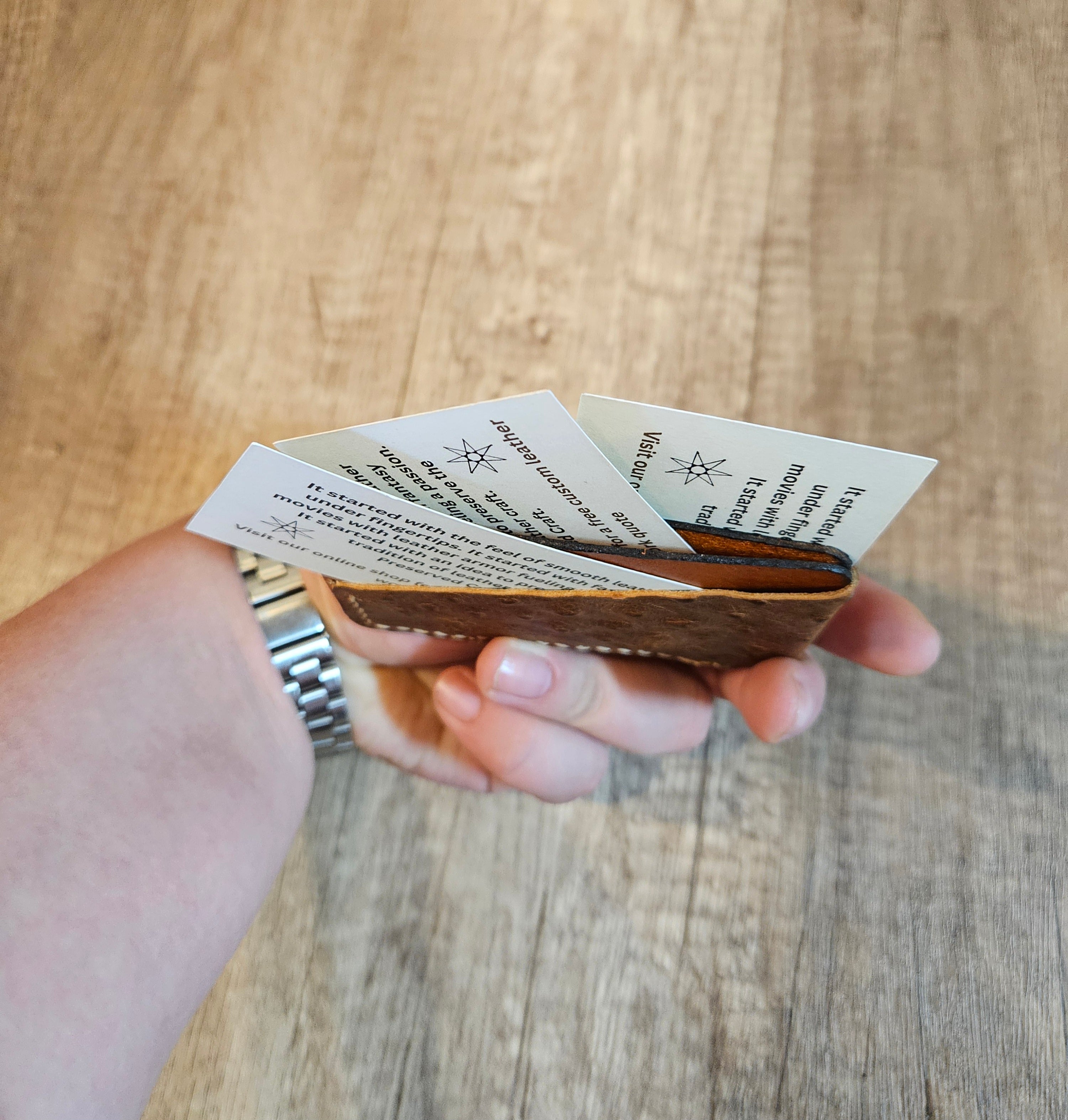 The Hearthside Pocket Trio — All-Cow Leather Wallet