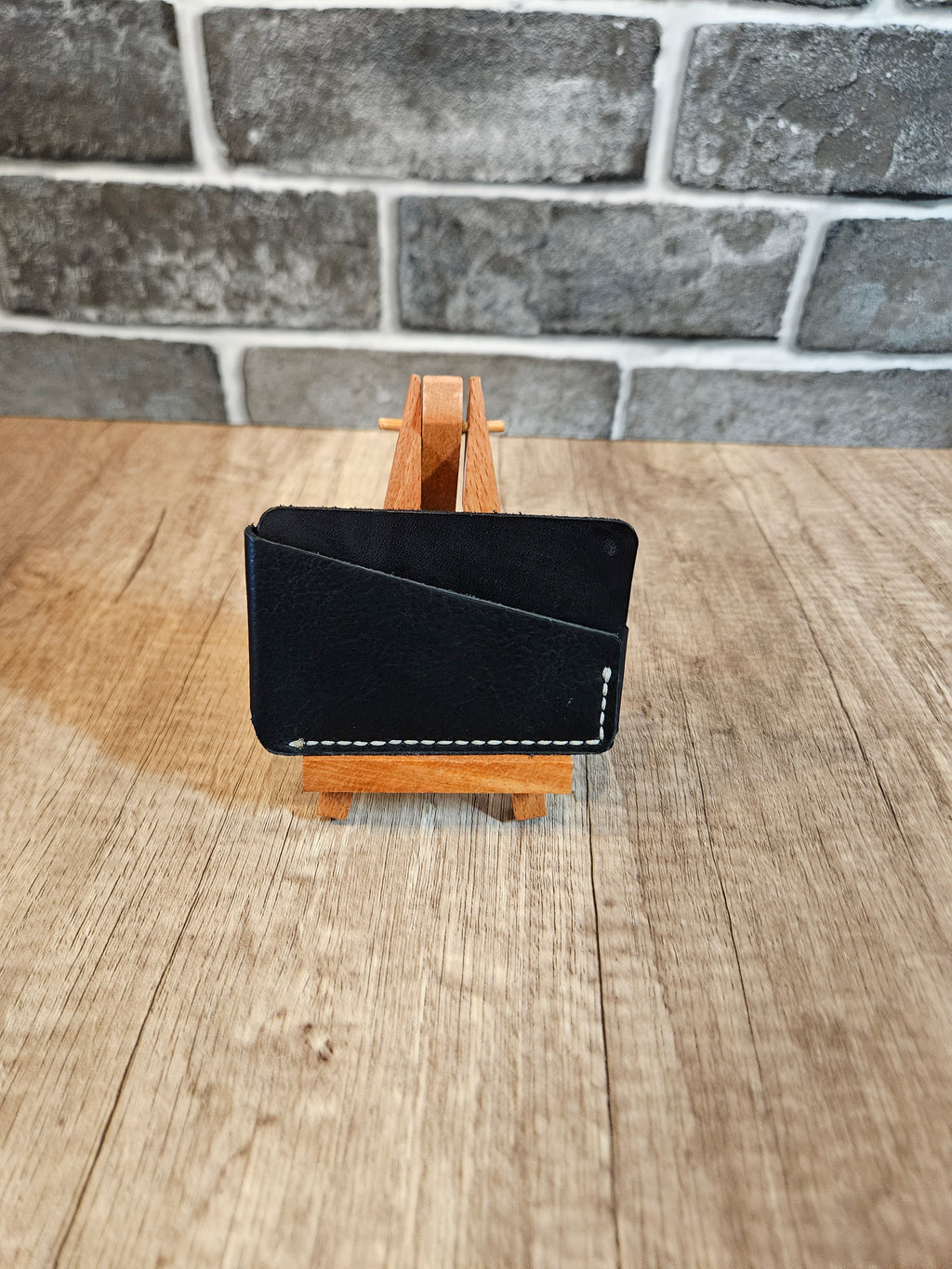 The Hearthside Pocket Trio — Bison Leather Wallet