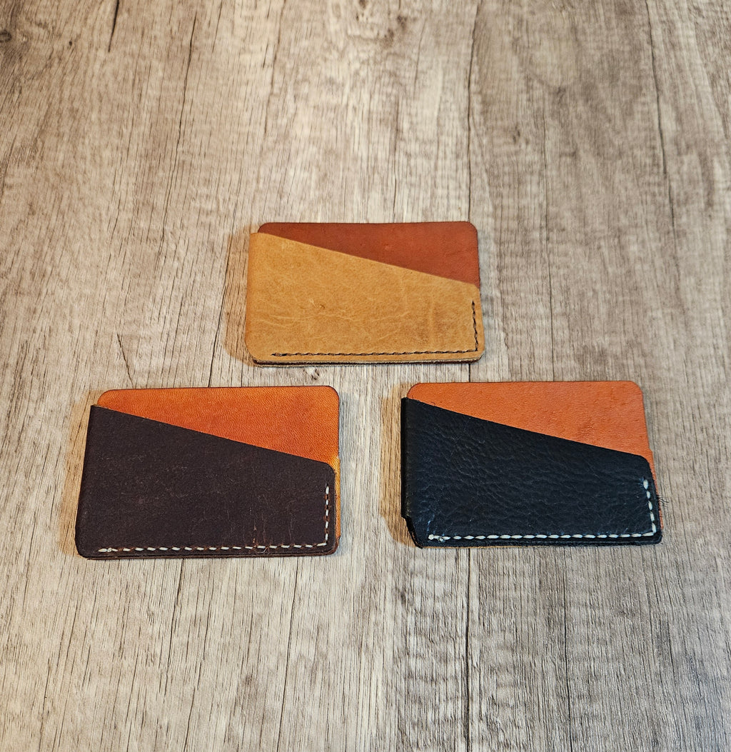 The Hearthside Pocket Trio Bison Leather Wallet & Keychain Gift Set