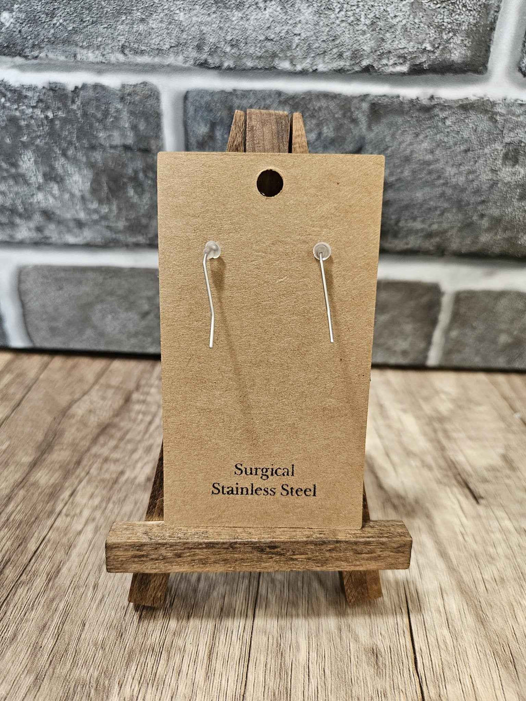 Handmade Leather Circle Earrings - Hand Painted