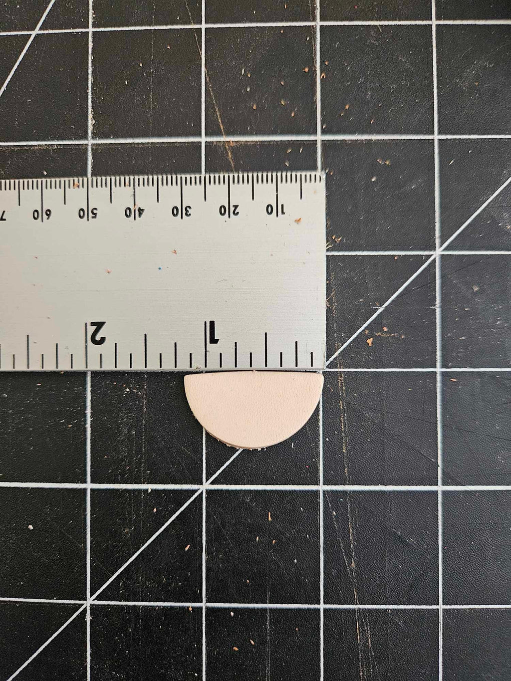Leather Earring Blanks Half Circle DIY - 12 pieces / 6 pairs Veg Tan
