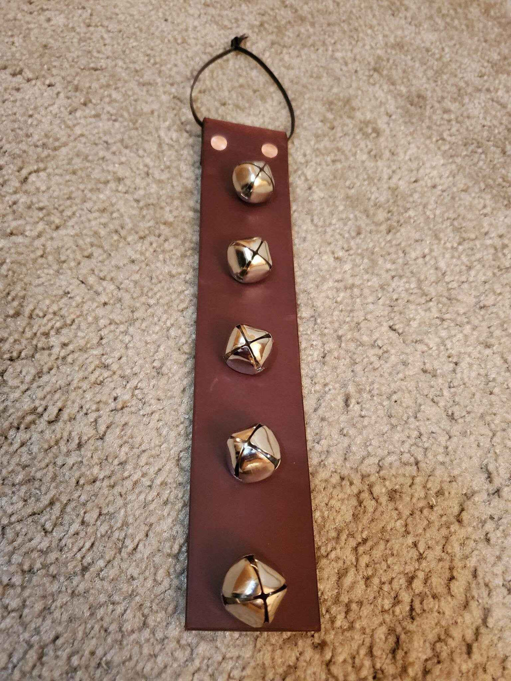 Holiday Bells - Real Leather Dog Potty Training Door Bell & Door Security Solution
