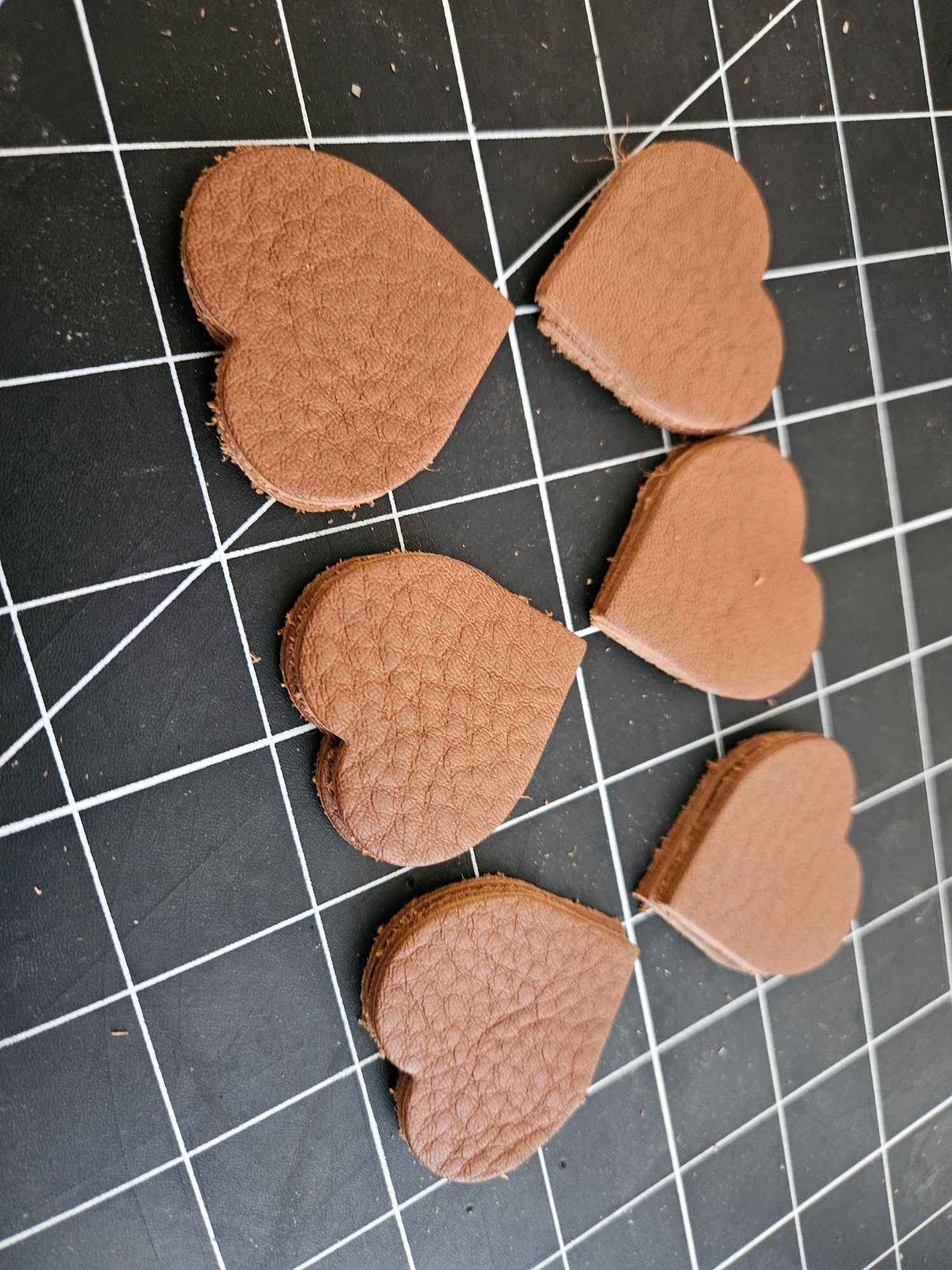 Leather DIY Craft Supplies - Brown Chrome Tan Earrings