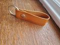 Leather Snap Keychain - Multiple Color Choices