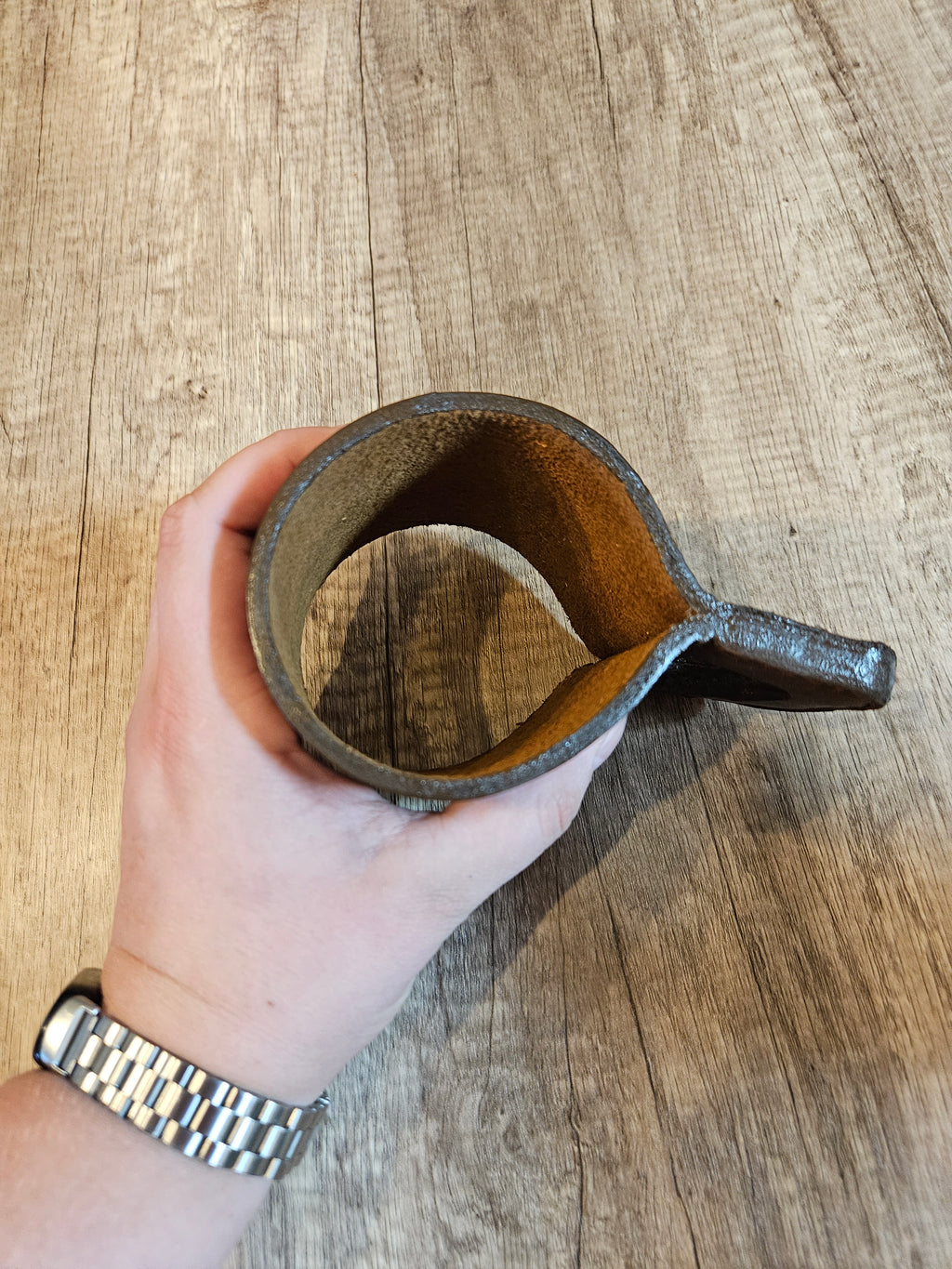 Leatherbound Mason Jar Mug – Handmade Leather Drink Sleeve with Handle