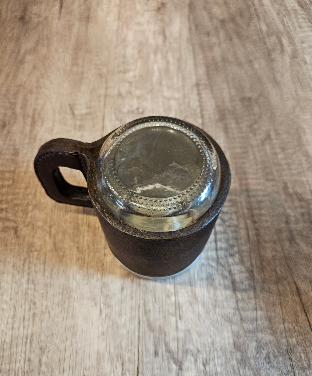 Leatherbound Mason Jar Mug – Handmade Leather Drink Sleeve with Handle