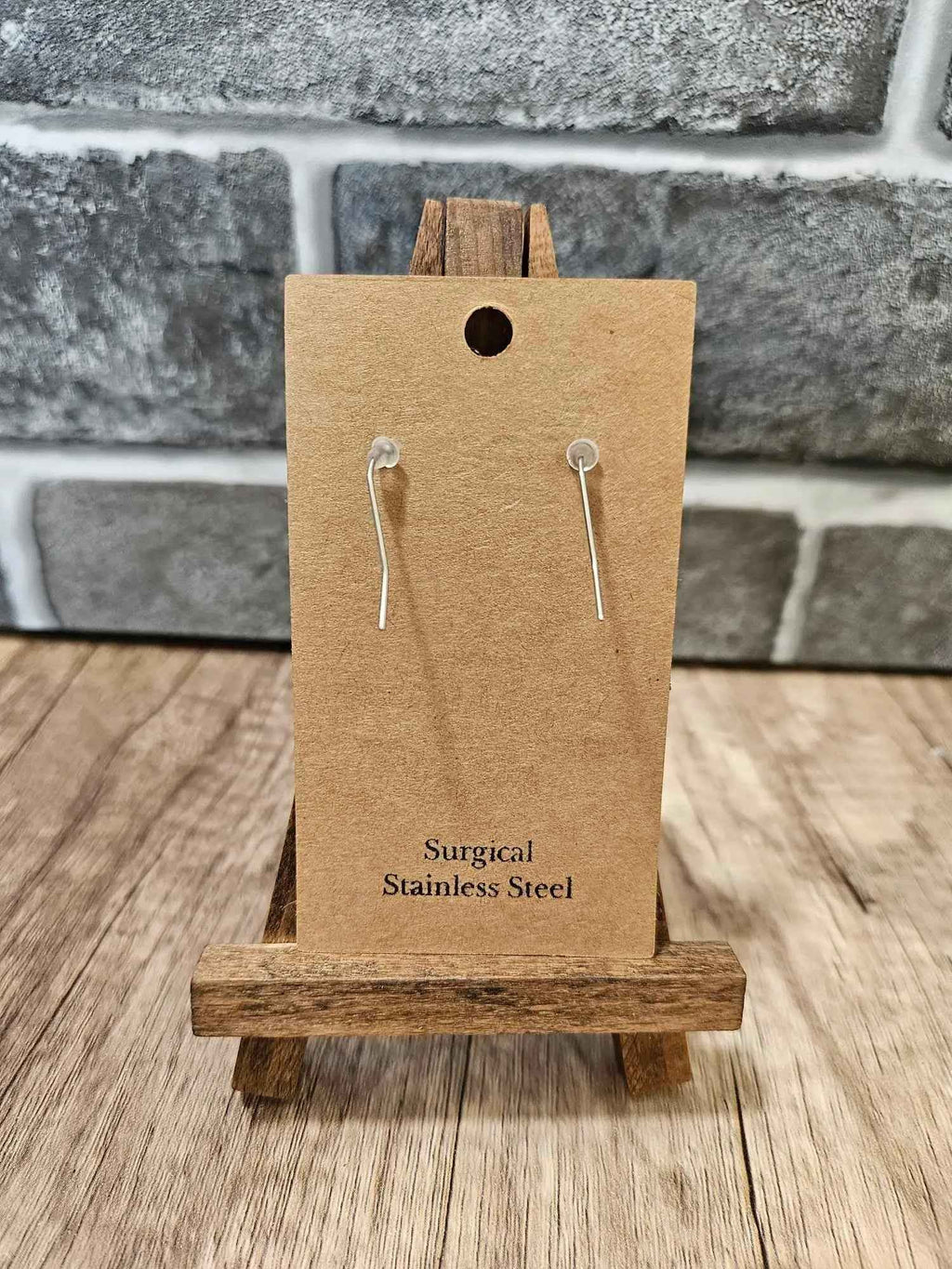 Orange Circle Leather Earrings