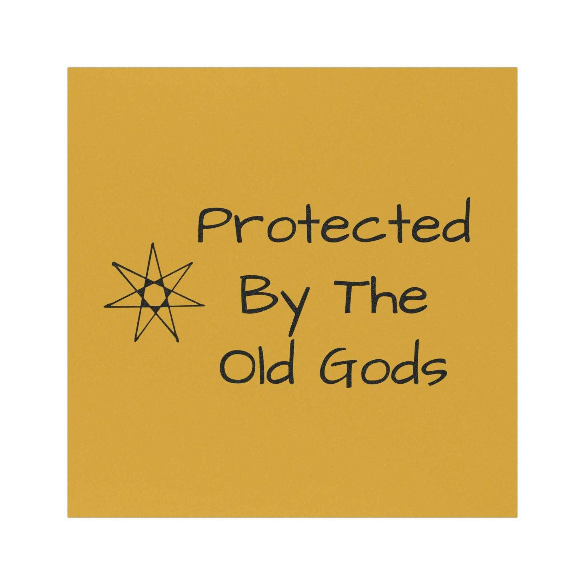 Protected By The Old Gods  Vehicle Car Magnet | Pagan Heathen Symbol