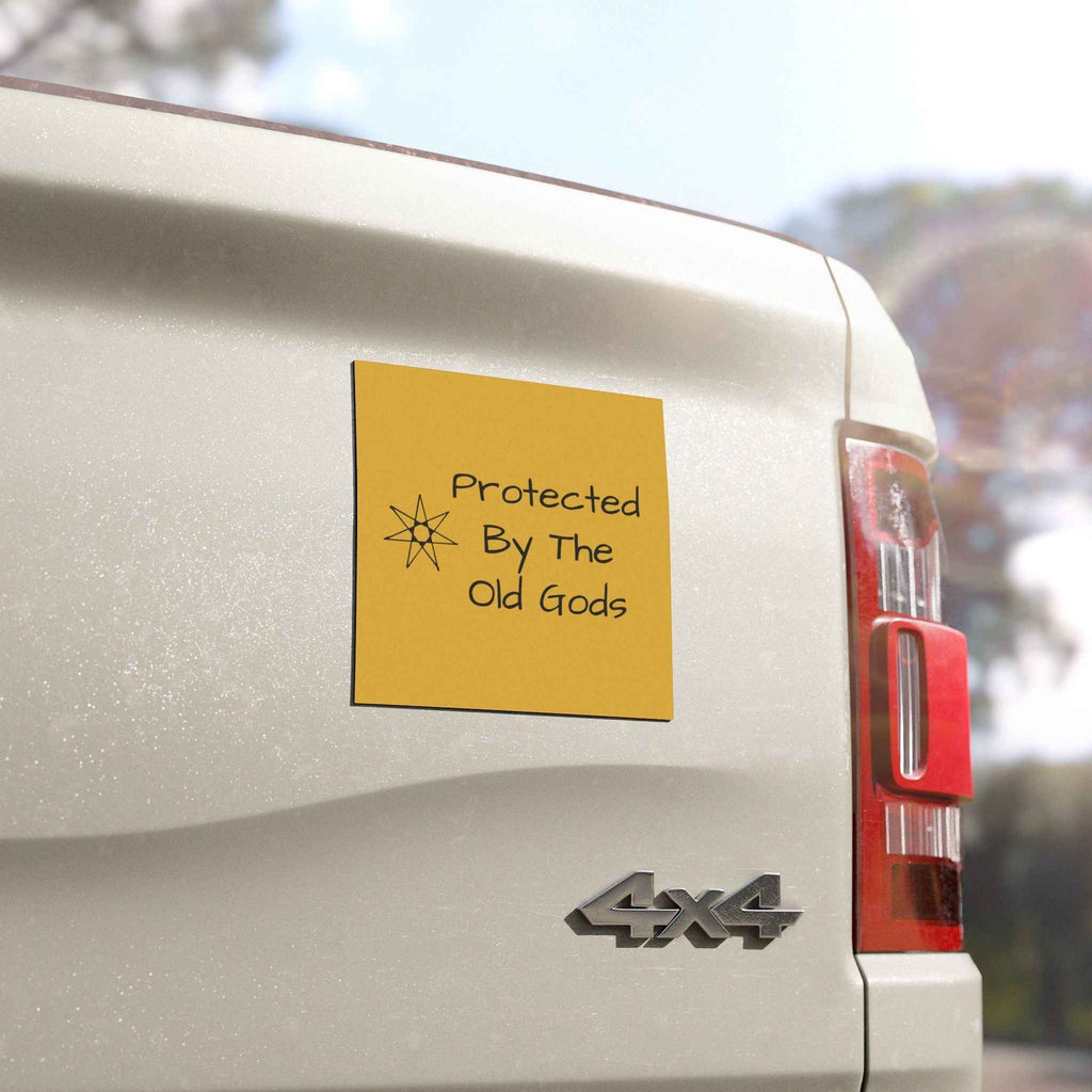 Protected By The Old Gods  Vehicle Car Magnet | Pagan Heathen Symbol