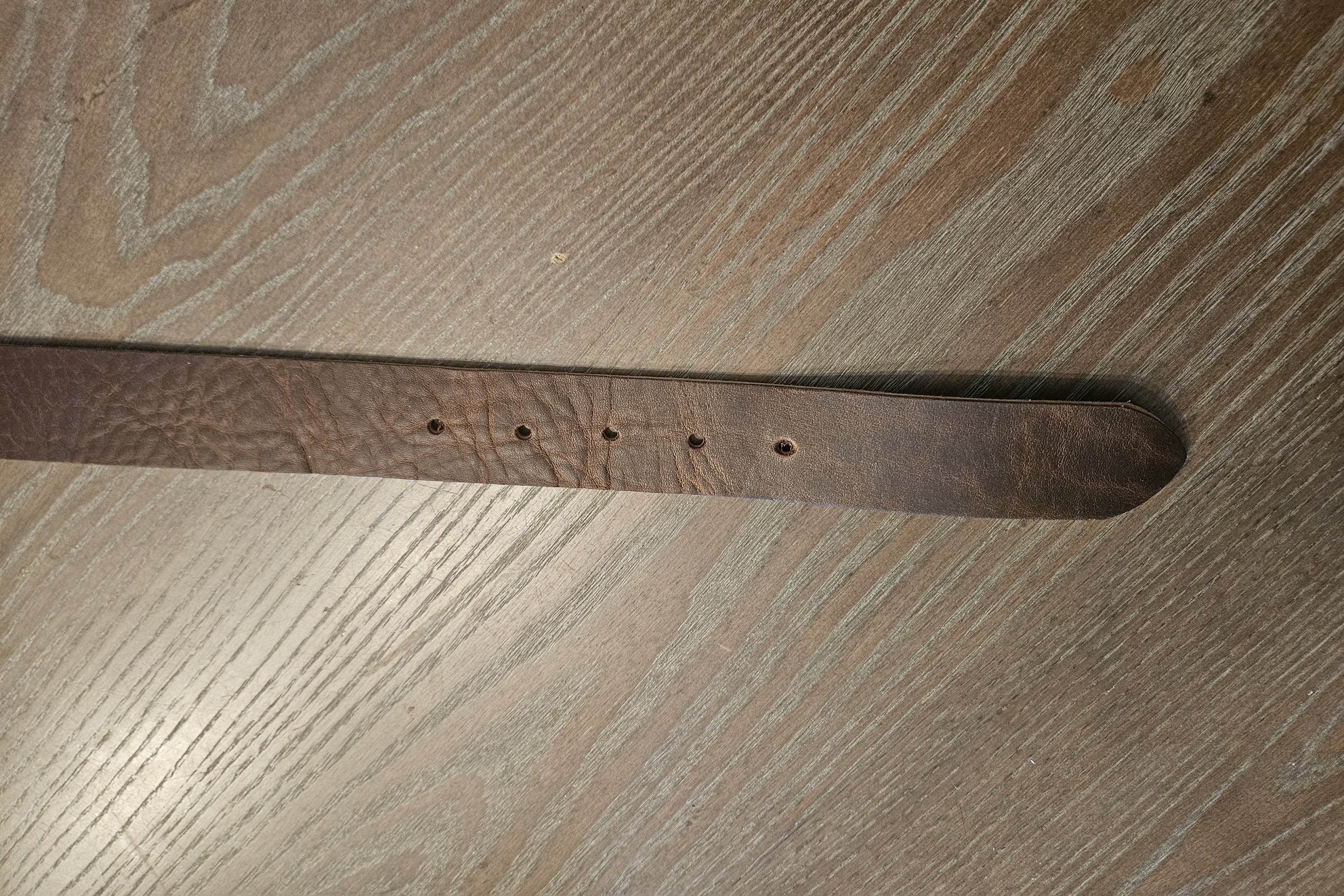 Handcrafted Brown Leather Belt 1.5" with Solid Brass Buckle