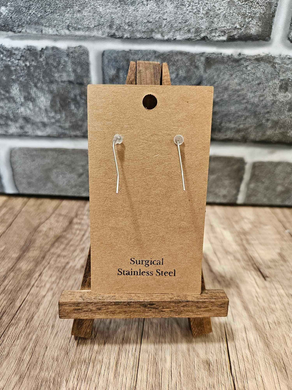 Star Leather Teardrop Earrings