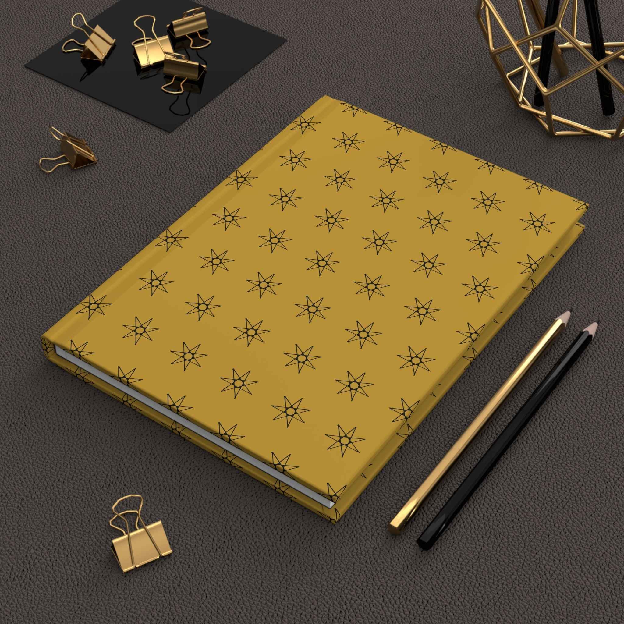 Starburst Yellow Hardcover Journal A5 | Matte