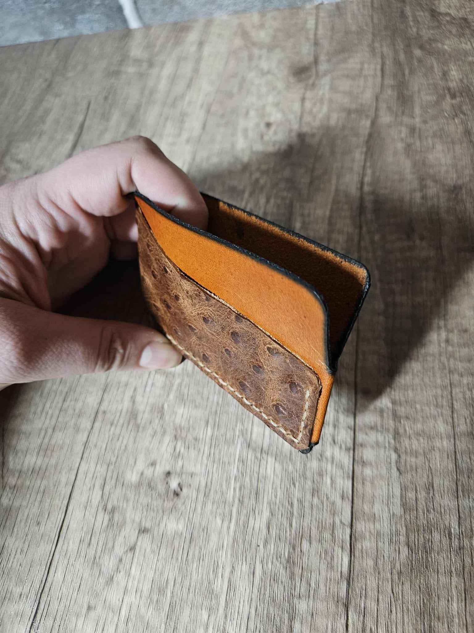 Wrap Wallet - All Real Cow Leather Slim Wallet